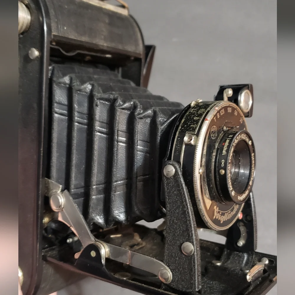 Vintage camera and case